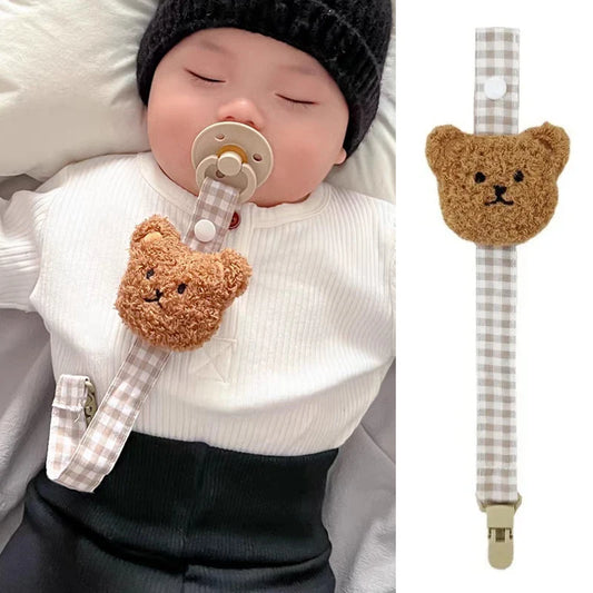 Cute Bear Baby Pacifier Clip Chain