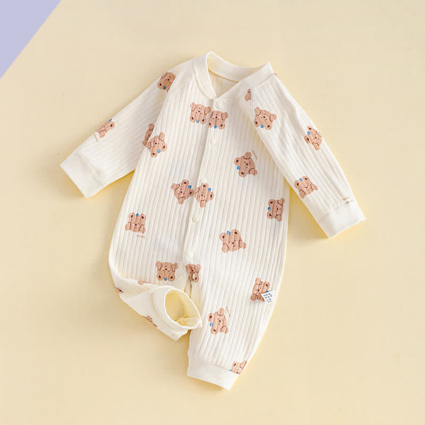 Baby Lovely Bear Apricot Soft Romper