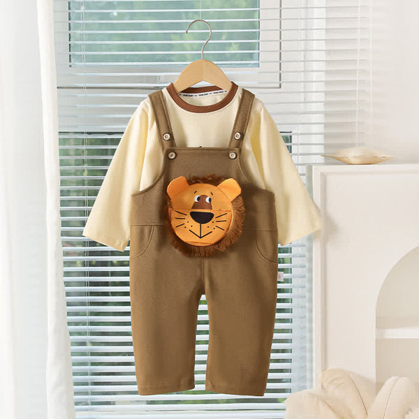 Toddler 2-Piece Cartoon Lion Casual Set