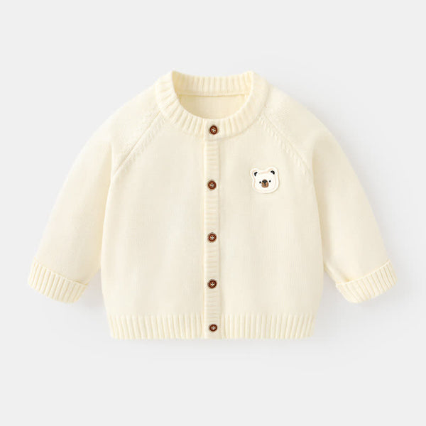 Baby Toddler Bear Bunny Patch Cardigan