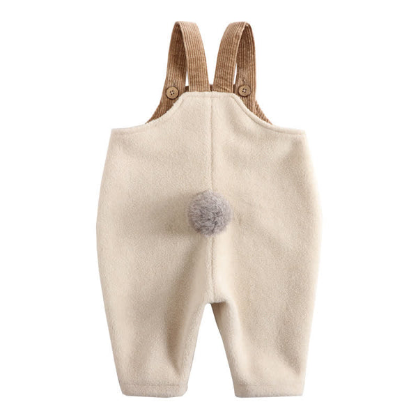 Baby Fleece Lovely Warm Overalls