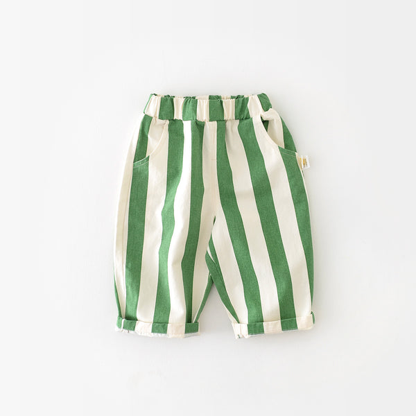 Baby Design Vertical Striped Casual Pants