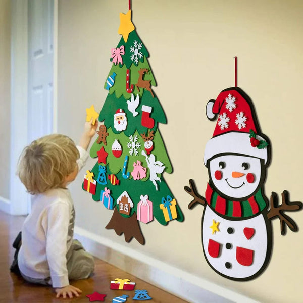 Baby Mira Felt Christmas Tree and Snowman