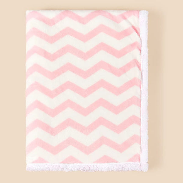 Baby Mira Geometric Coral Fleece Blanket