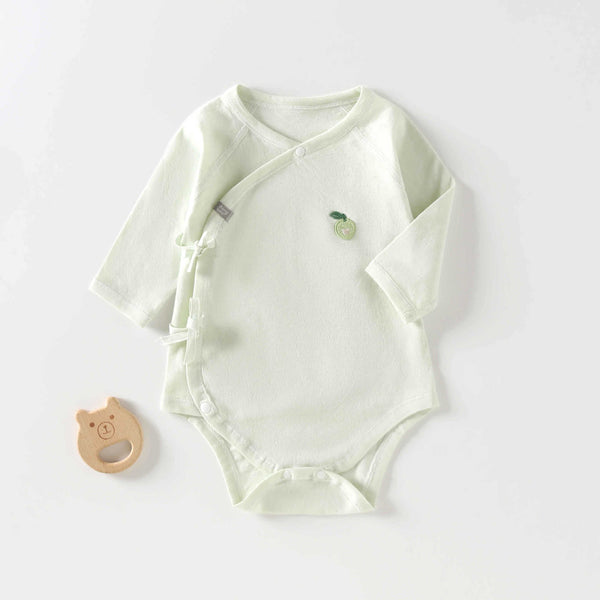 Baby Lemon Green Kimono Bodysuit