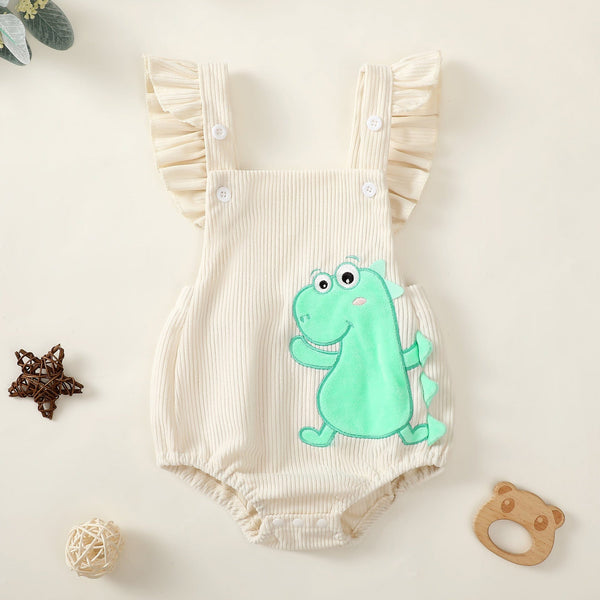 Baby Flutter Sleeve Dino Bodysuit