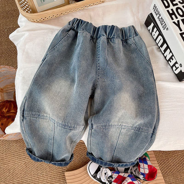 Toddler Boy Loose Denim Retro Pants