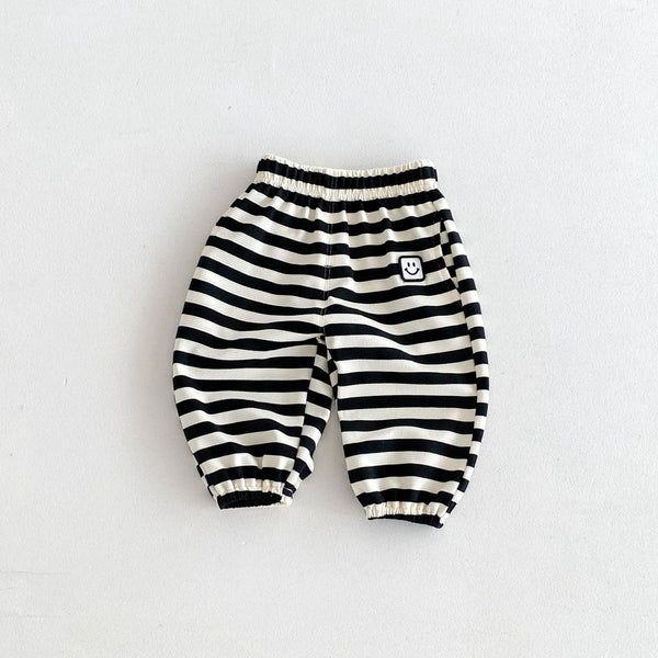 Baby Smile Striped Loose Casual Pants