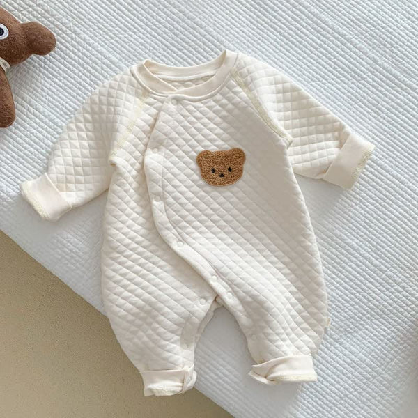 Baby Bear Kimono Crew Neck Romper