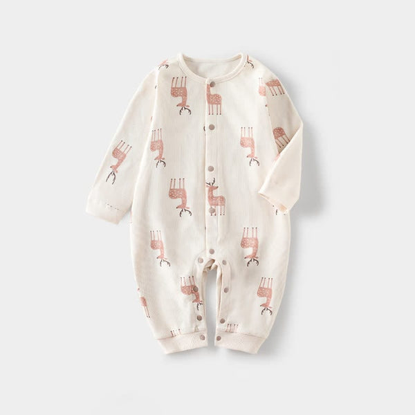 Baby Deer Soft Beige Romper