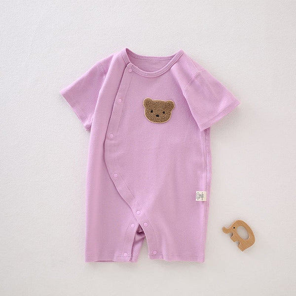 Baby Embroidered Bear Soft Romper