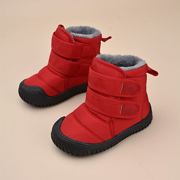 Baby Mira SnowySteps™ Velcro Winter Boots – Plush & Warm Casual Cotton Shoes